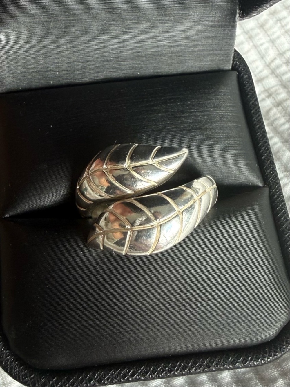 Sterling Silver Leaf Ring